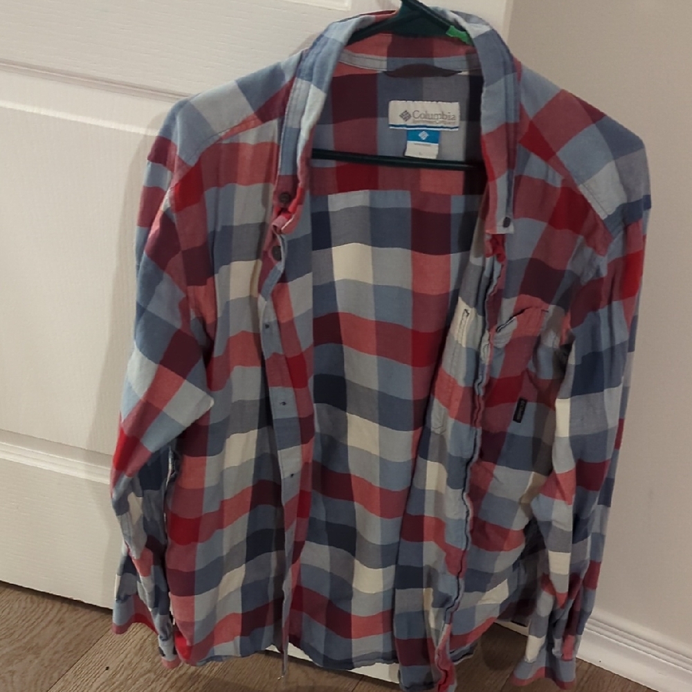 Columbia Men's Size L Cotton Dress Shirt- Like New